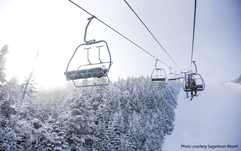 Heavens Gate chairlift at Sugarbush's Lincoln Peak. Photo Sugarbush.com