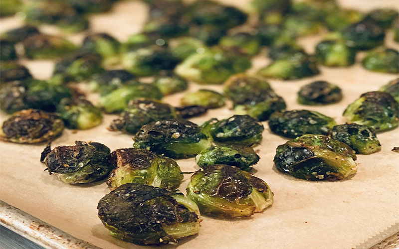 Crispy roasted Brussels sprouts
