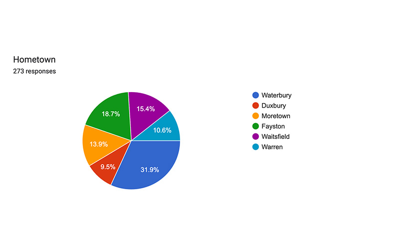 Survey takers hometown