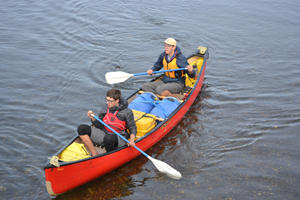 Rotary supports canoes for the Mad River Path