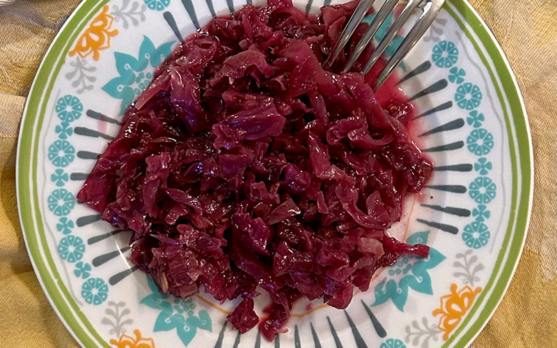 Sweet and sour cabbage