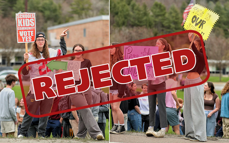 Voters reject student pleas to pass a budget. 