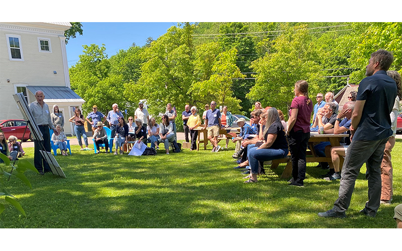 On June 1, the Warren Planning Commission hosted a public visioning session. Approximately 50 residents from Warren and the larger Valley, ages 23 to 80-plus shared ideas about the future of the town. Photo: Liz First Raddock.