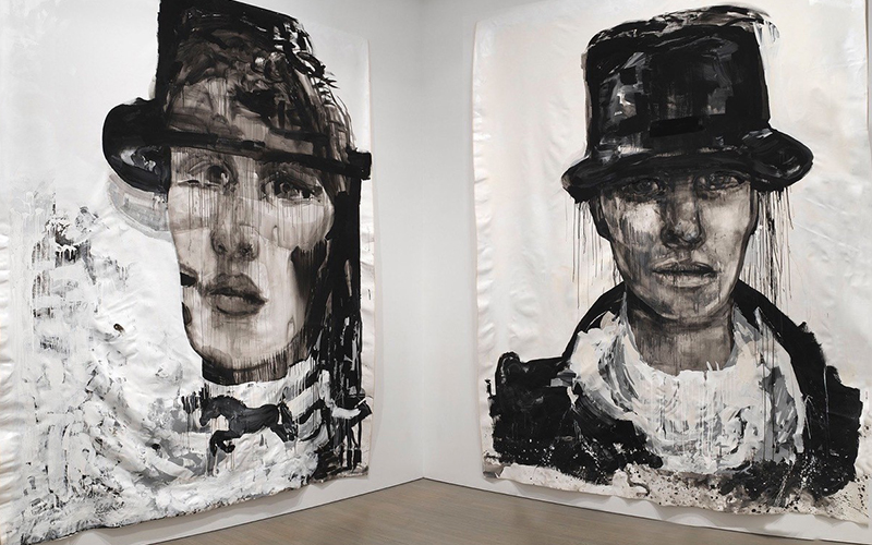 Works of Suzy Spence on display at the Bundy Modern Gallery in Waitsfield, Vermont