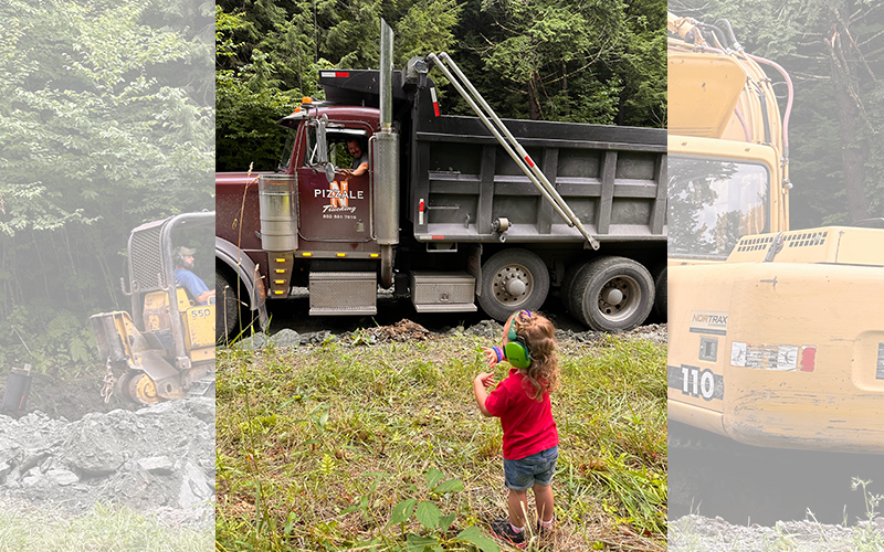 Contractors are helping towns get roads open. Photo: Nicky DeFreest