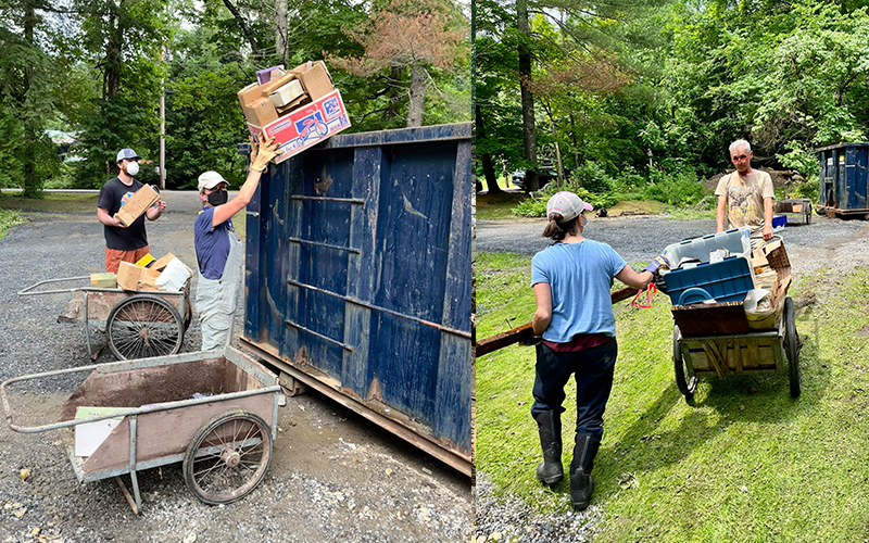 MRV Rotary out helping clean after the recent flooding.