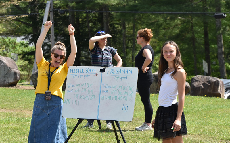 Seventh Graders Walkathon