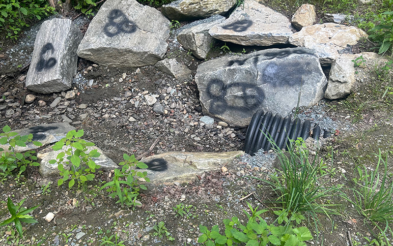 Graffiti at  Blueberry Lake