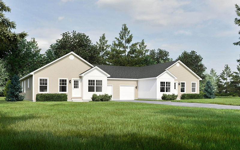 Architectural rendering of one of the duplexes/MLS
