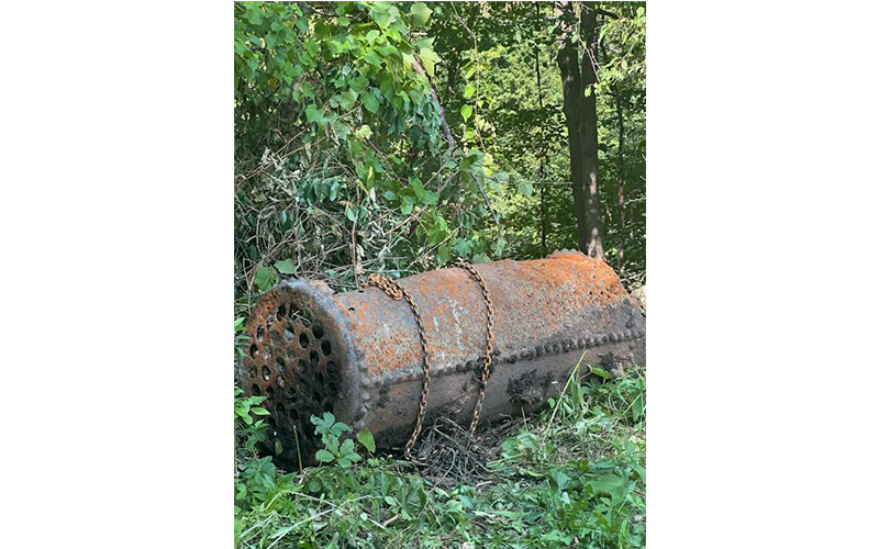 Rusty boiler removal