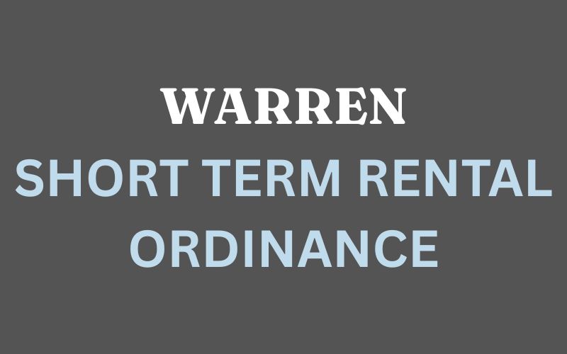 Warren Short Term Rental Ordinance