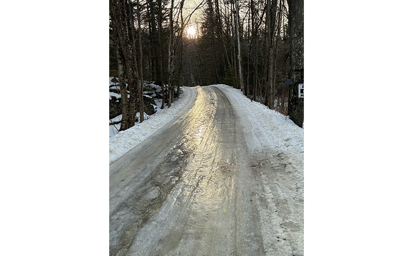 Icy Road - Photo: Jeff Doemland