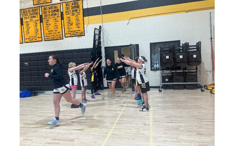 Harwood Basketball Team After each game the captains give out a team chain to the person they felt played their best
