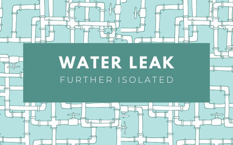 Water Leak Update