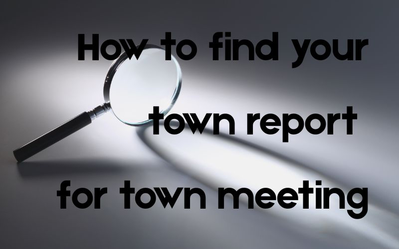 Annual Town Report Distribution