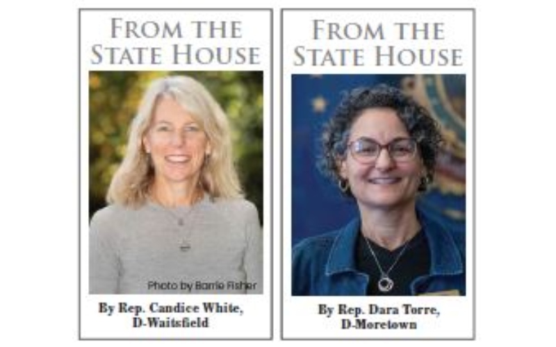 Representatives Dara Torre, D-Moretown and Candice White, D-Waitsfield