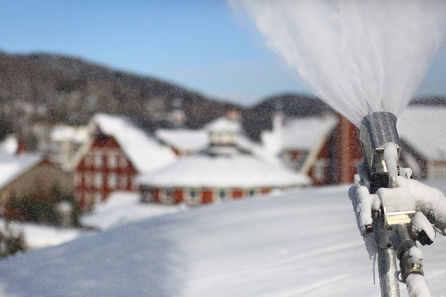 Snowmaking at Sugarbush's Lincoln Peak. Photo: John Atkinson/Sugarbush