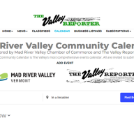 New Mad River Valley Community Calendar goes live