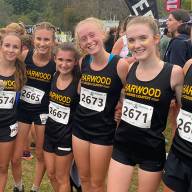 Harwood girls’ cross country on the podium in the Queen City