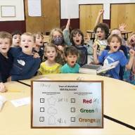 Teaching kindergarteners to vote in Waitsfield