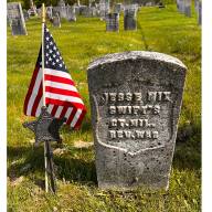 Flags honor veterans in Waitsfield Cemetery