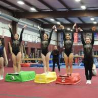 HU gymnastics sweeps the podium at February 4 meet